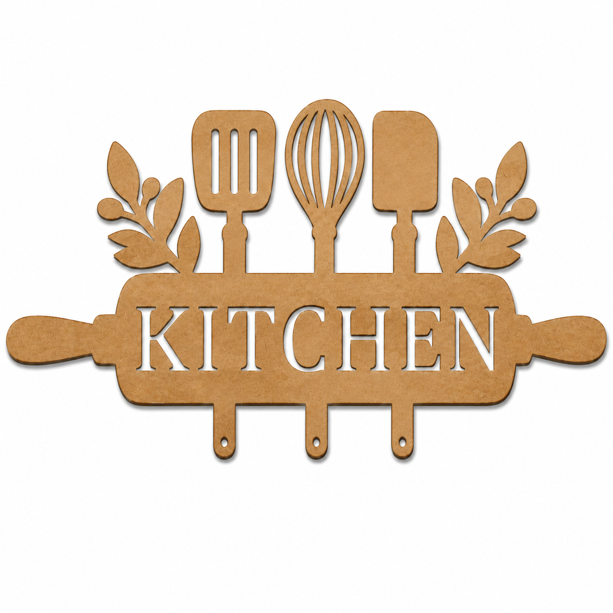 Kitchen Wooden Wall Hanging | Laser Cut MDF Kitchen Wall Decor Sign