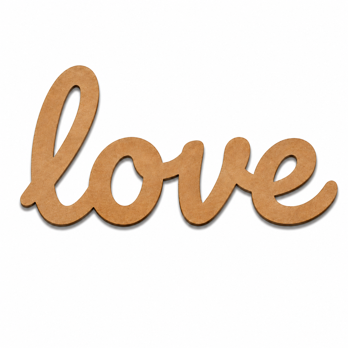 Love MDF Wooden Word Cutout | Script Love Sign for DIY Crafts, Home Decor & Wedding Decorations