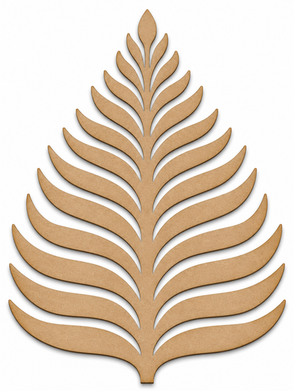 Tropical Leaf MDF Wooden Cutout | Laser Cut Botanical Leaf Shape for Painting, DIY Crafts & Home Decor