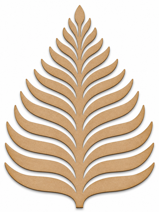 Tropical Leaf MDF Wooden Cutout | Laser Cut Botanical Leaf Shape for Painting, DIY Crafts & Home Decor