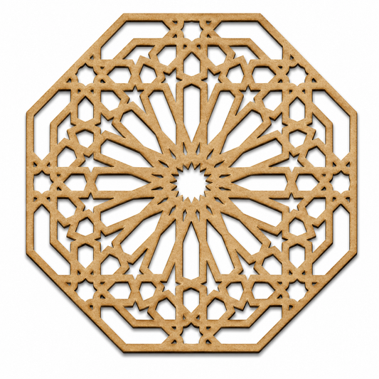 Geometric MDF Wall Decor | Laser Cut Moroccan Mandala Wall Panel