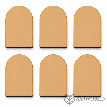 Arch MDF Wooden Cutout Base for DIY Painting, Resin Art, Wall Decor & Nameplates