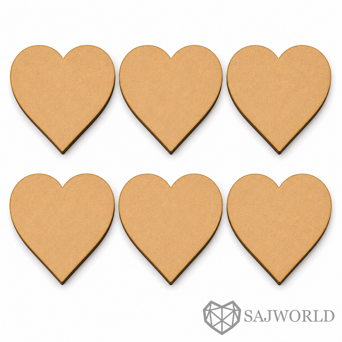 Heart MDF Wooden Cutout Base for DIY Painting, Resin Art, Romantic Decor & Wall Art