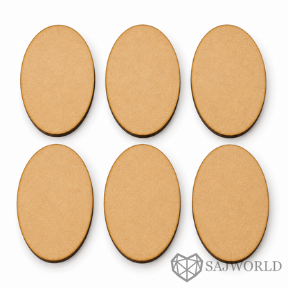 Oval MDF Wooden Cutout Base for DIY Painting, Resin Art, Name Board, Wall Decor
