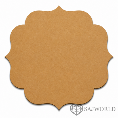 Decorative Square MDF Wooden Cutout Base for DIY Painting, Resin Art & Wall hanging