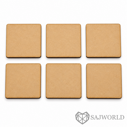 Square MDF Wooden Cutout Base for DIY Painting, Resin Art, DOT Mandala art & Lippan Art