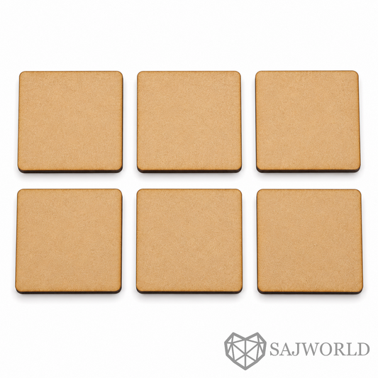 Square MDF Wooden Cutout Base for DIY Painting, Resin Art, DOT Mandala art & Lippan Art