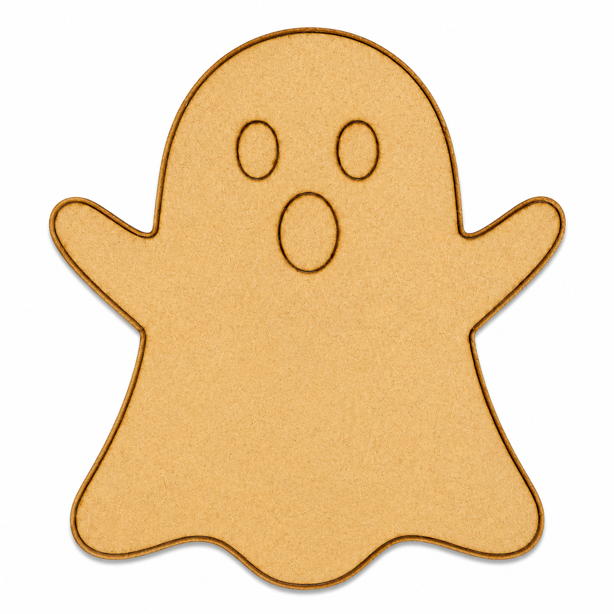 Ghost MDF Cutout Blank | Wooden Ghost Shape for DIY Crafts, Painting & Halloween Décor