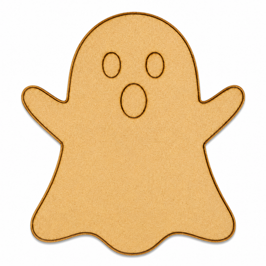 Ghost MDF Cutout Blank | Wooden Ghost Shape for DIY Crafts, Painting & Halloween Décor