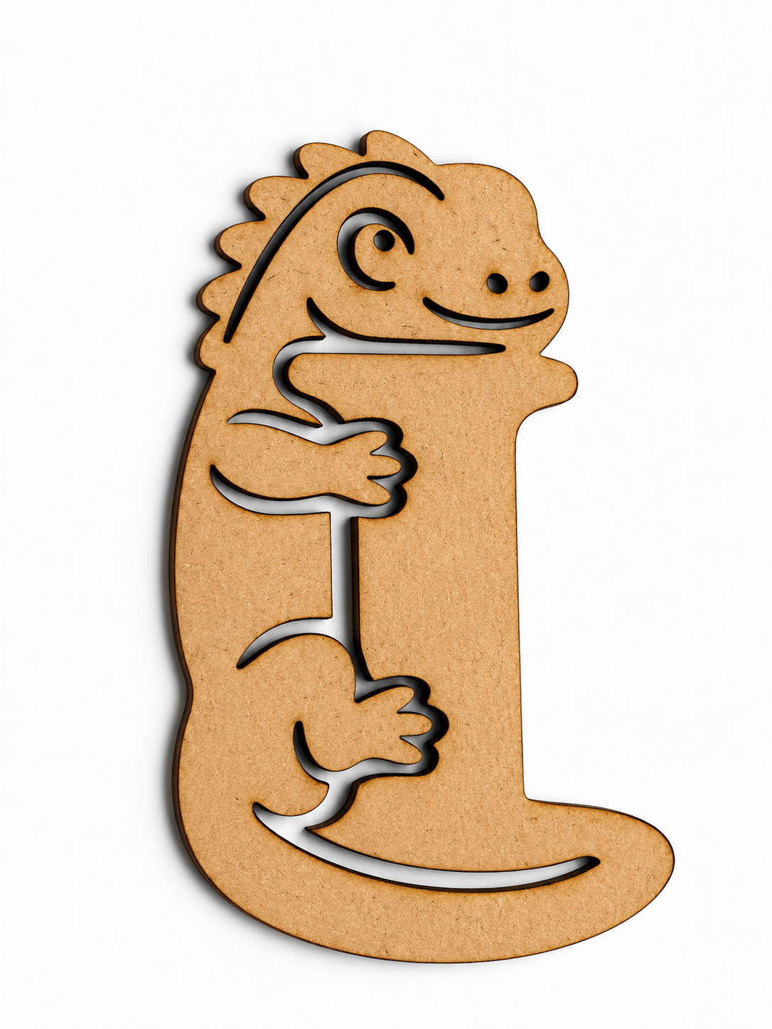 Fox Letter F MDF Wooden Cutout | Animal Alphabet F Craft Blank for Kids, Painting & Décor