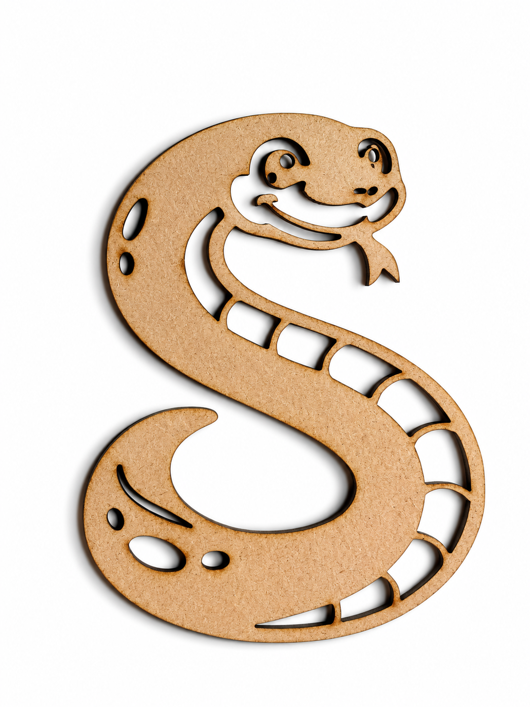 Fox Letter F MDF Wooden Cutout | Animal Alphabet F Craft Blank for Kids, Painting & Décor
