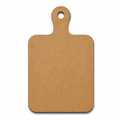Wooden Chopping Board MDF Cutout | Laser Cut Cutting Board Shape for DIY Kitchen Decor, Painting & Craft Projects