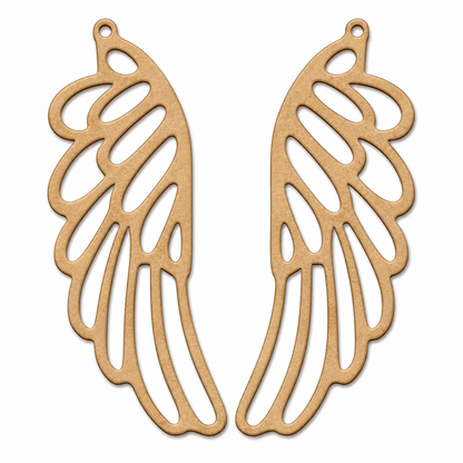 Angel Wings MDF wooden craft cutout for painting, resin art, Christmas ornaments, nursery décor, wall décor and DIY projects