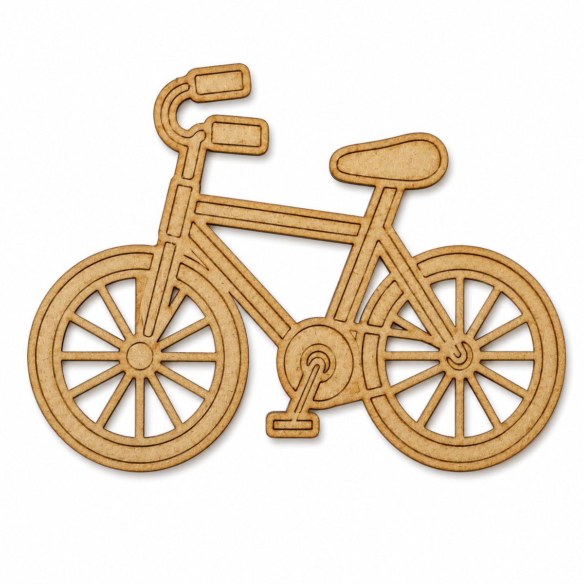 Bicycle MDF wooden cutout blank for painting, resin art, home décor, floral crafts and DIY projects