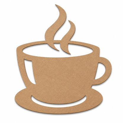 Wooden Teapot MDF Cutout | Laser Cut Tea Pot Shape for DIY Crafts & Kitchen Décor