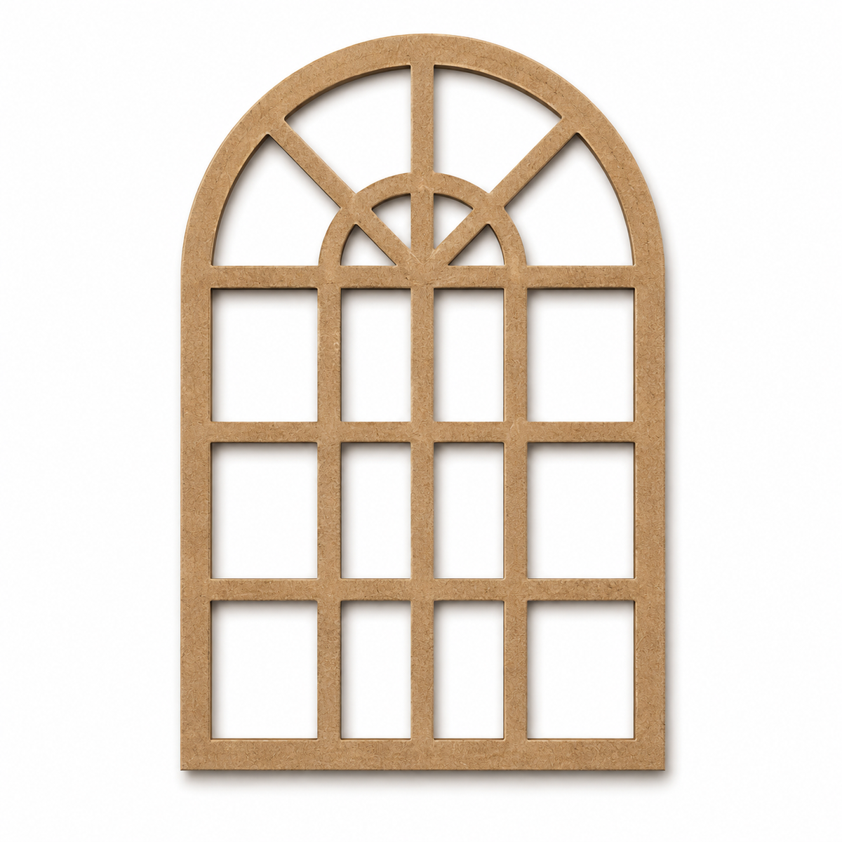 Arched Window Wooden MDF Cutout | Decorative Window Frame for DIY Crafts & Home Decor