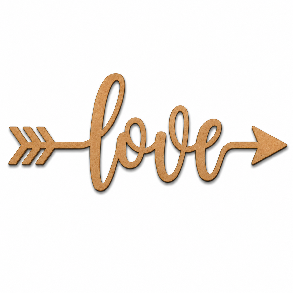 Love Arrow MDF Wooden Cutout | Love Word Arrow Sign for DIY Crafts, Wedding & Home Decor