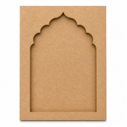 Wooden Arch Shadow Box MDF Cutout | Laser Cut Niches Frame for DIY Crafts & Home Décor