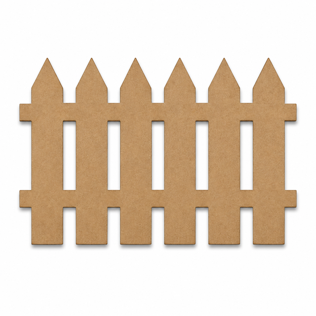 Wooden Fence MDF Cutout | Laser Cut Picket Fence Craft Shape for DIY Fairy Garden, Miniature & Home Decor