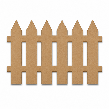 Wooden Fence MDF Cutout | Laser Cut Picket Fence Craft Shape for DIY Fairy Garden, Miniature & Home Decor