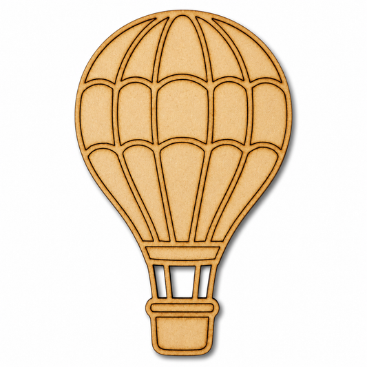 Hot Air Balloon MDF wooden cutout blank for painting, resin art, nursery décor, wall decoration and DIY craft projects