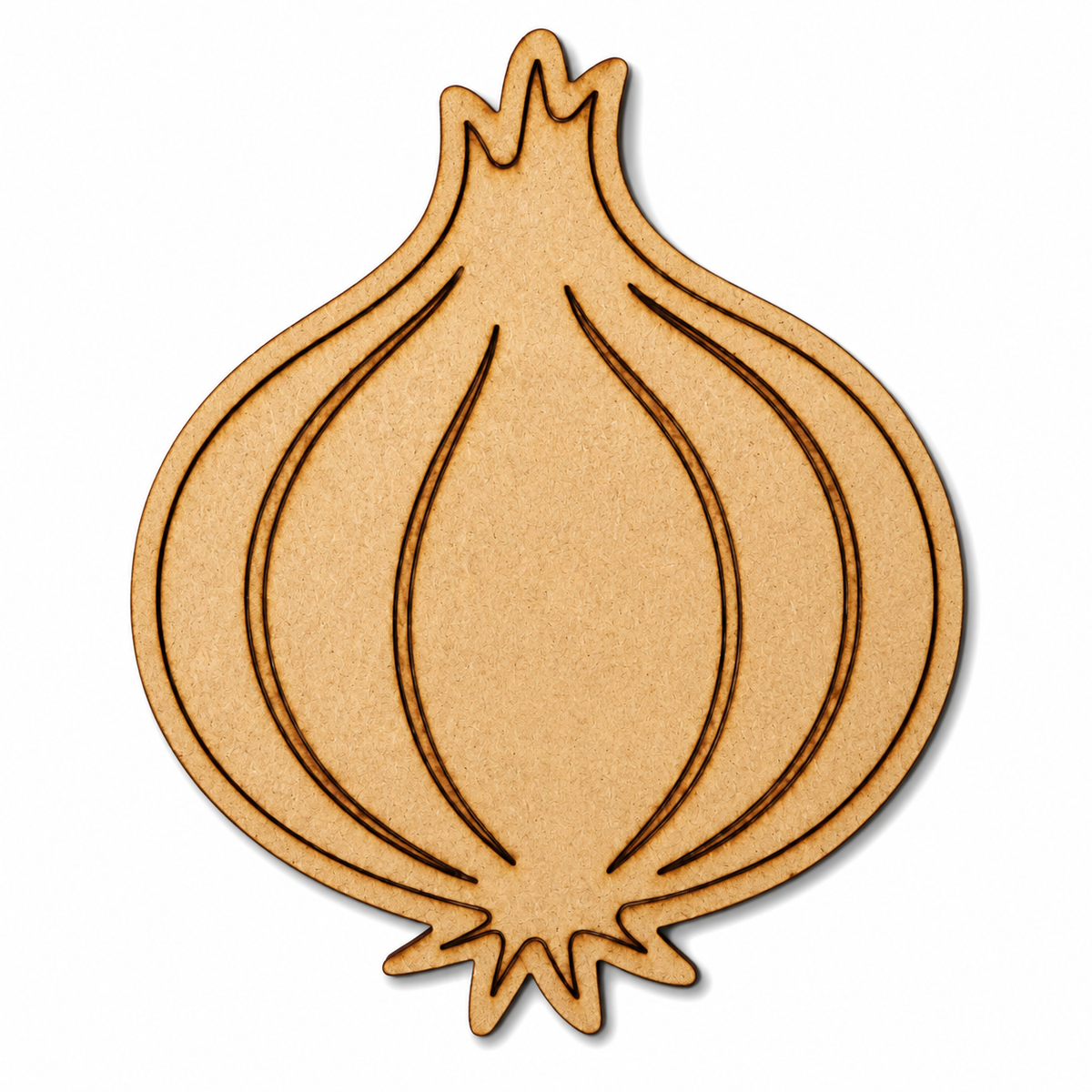 Onion MDF wooden cutout blank for kitchen décor, vegetable wall art, painting, resin art and DIY crafts