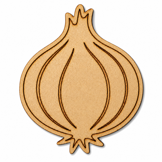 Onion MDF wooden cutout blank for kitchen décor, vegetable wall art, painting, resin art and DIY crafts