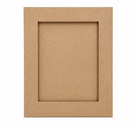 Plain MDF wooden photo frame blank for DIY painting, resin art, decoupage and personalized craft projects