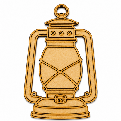 Vintage lantern MDF wooden cutout for painting, resin art, festive decorations, Ramadan décor, Diwali crafts and DIY home décor